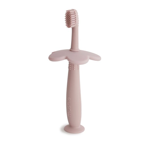 Mushie - Flower Toothbrush - Blush