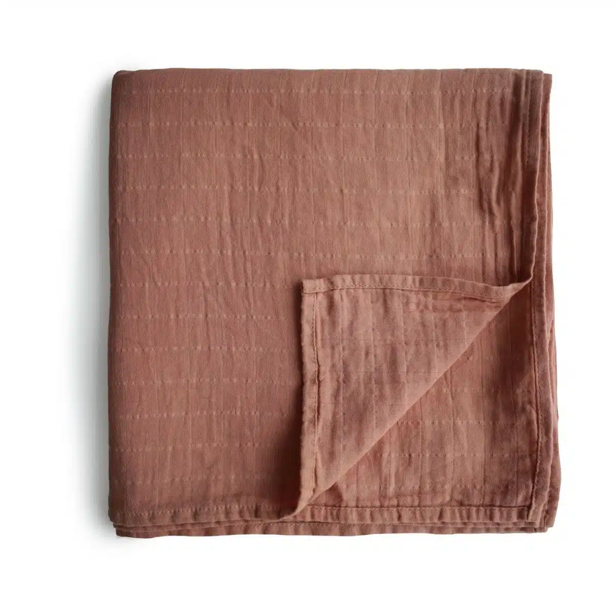 Mushie - Muslin Swaddle - Cognac