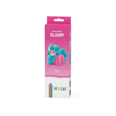 Hey Clay - Rainbow Unicorn - Cloudy