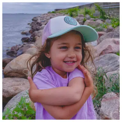 Lil' Boo - Trucker Cap - Purple/Mint