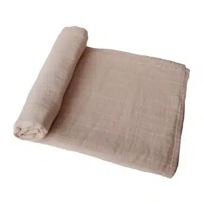 Mushie - Muslin Swaddle - Pale Taupe