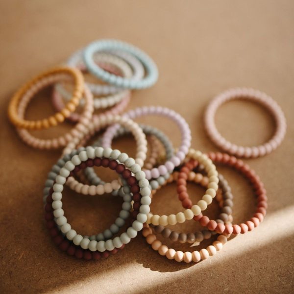 Mushie - Silicone Bracelet - Berry/Marigold/Khaki