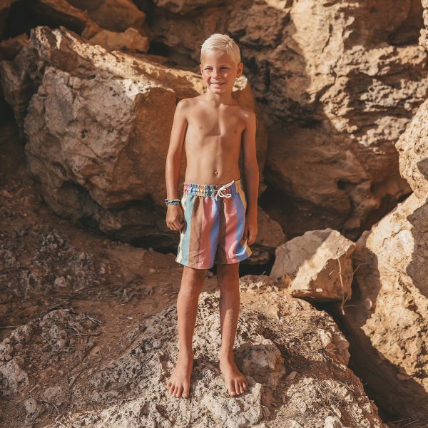 Salted Stories - Multi Stripe - Swim Shorts