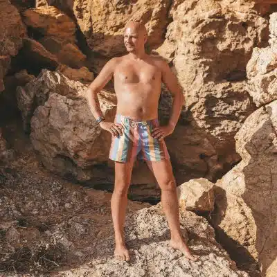 Salted Stories - Multi Stripe - Swim Shorts Men