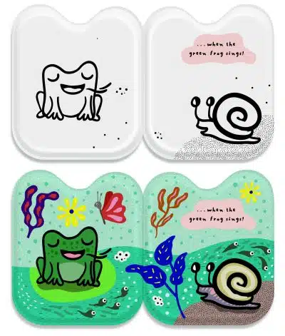 Wee Gallary - Badboekje - Shaped Bath Book – Fish & Friends