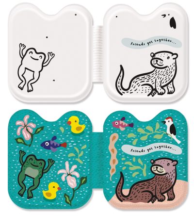Wee Gallary - Badboekje - Shaped Bath Book – Fish & Friends