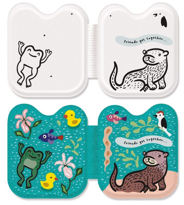 Wee Gallary - Badboekje - Shaped Bath Book – Fish & Friends