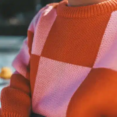 Your Wishes - Check Knit - Chunky Sweater