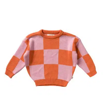 Your Wishes - Check Knit - Chunky Sweater