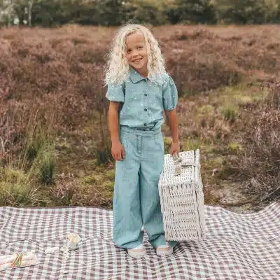 Your Wishes - Slub Denim - Wide Leg Pants