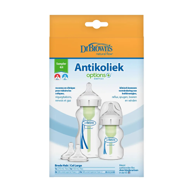 Dr Brown's - Starterset - Brede halsfles Options - 2 Pack