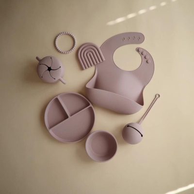 Mushie - Siliconen Slab - Pale Mauve