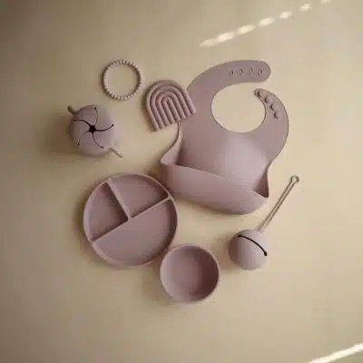 Mushie - Siliconen Slab - Pale Mauve