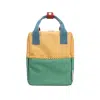 Sticky Lemon - Backpack small - Colourblocking - Sandy Yellow & Aquatic Green