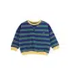 Your Wishes -Stripe French Knit - Sweater - Bottle Green