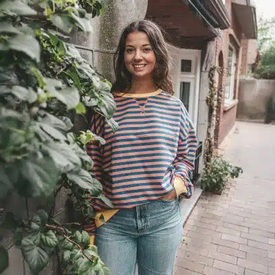 Your Wishes - Stripe French Knit - Sweater Mom - Limoges