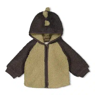 Feetje - Bouclé jasje met capuchon - Rawrsome