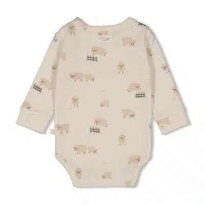 Feetje - Wikkelromper AOP - Sleepy Sheepy