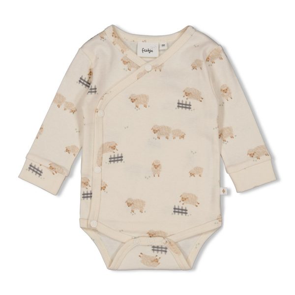 Feetje - Wikkelromper AOP - Sleepy Sheepy