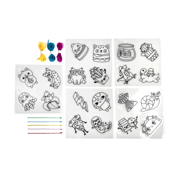 Ooly - Shrink-Its! D.I.Y. Shrink Art Kit - Fun Friends
