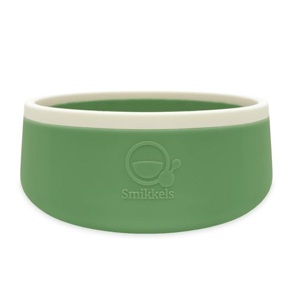 Smikkels - Silicone children's bowl - Green