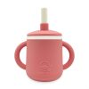 Smikkels - Siliconen cup with handle - Pink