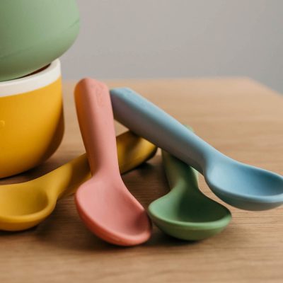 Smikkels - Siliconen spoons (set) - Green