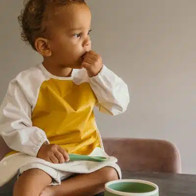 Smikkels - Sleeve bib - L - Yellow