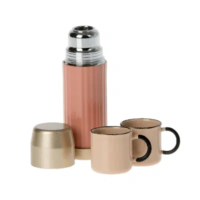 Maileg - Thermos and Cups - Coral