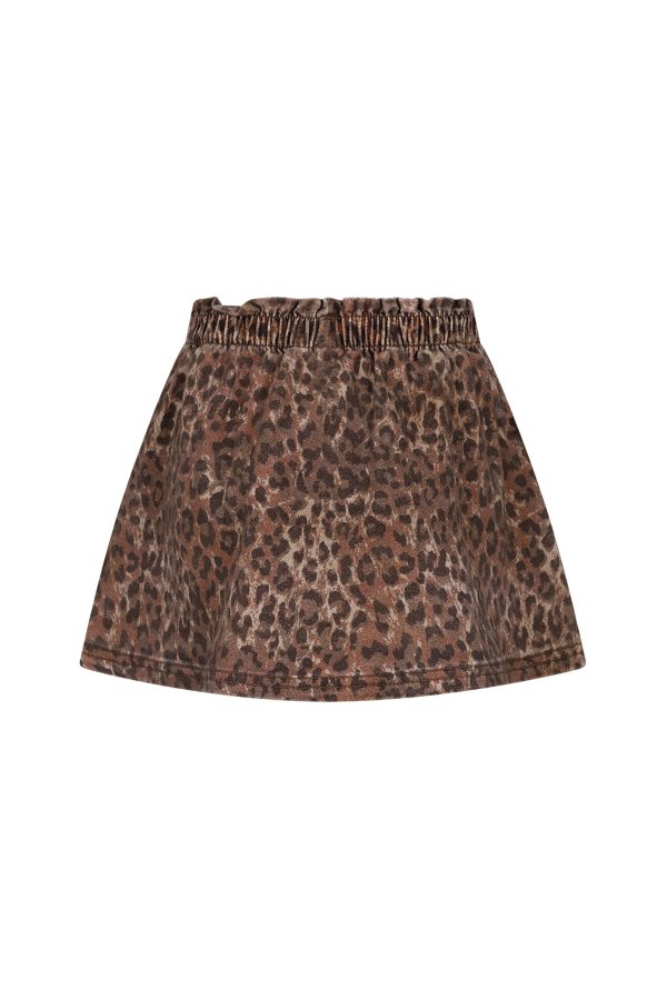 The New Chapter - Denim Leopard Skirt - Riley
