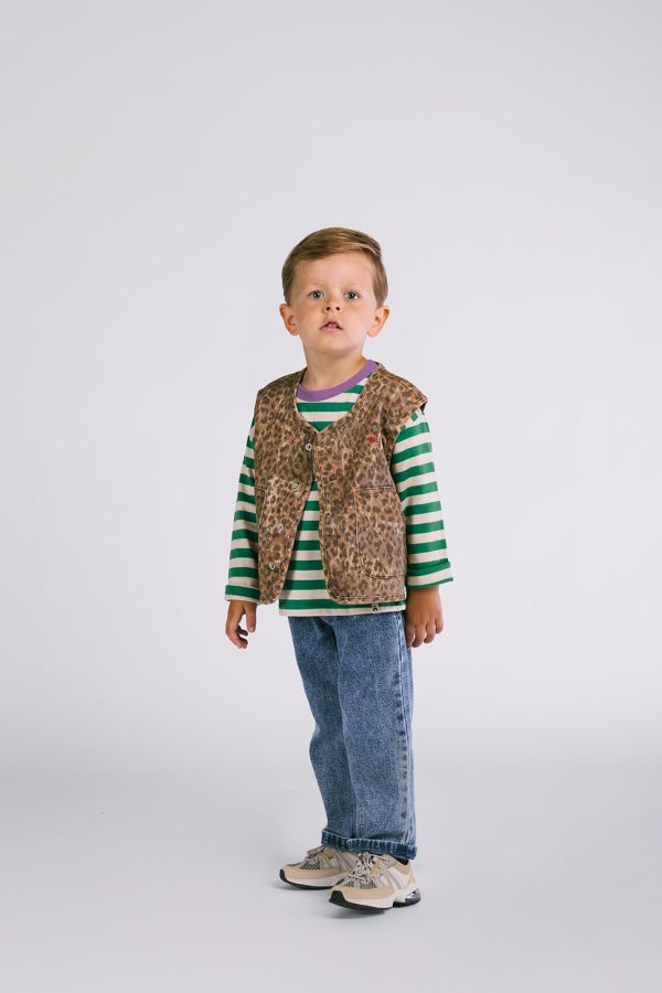 The New Chapter - Denim Leoprd Gilet - Claes