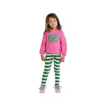 The New Chapter - Legging Stripe - Zane - Green Stripes