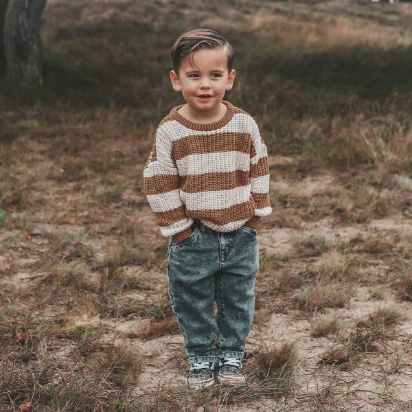 Your Wishes - Stripe Knit - Chunky Sweater