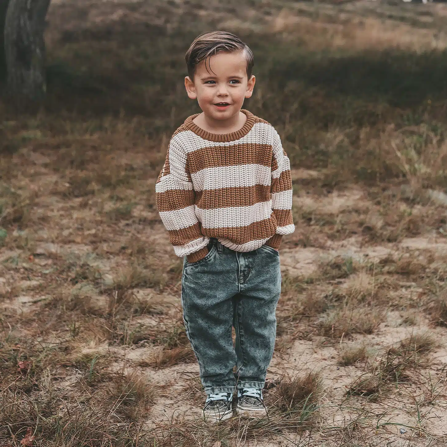 Your Wishes - Stripe Knit - Chunky Sweater