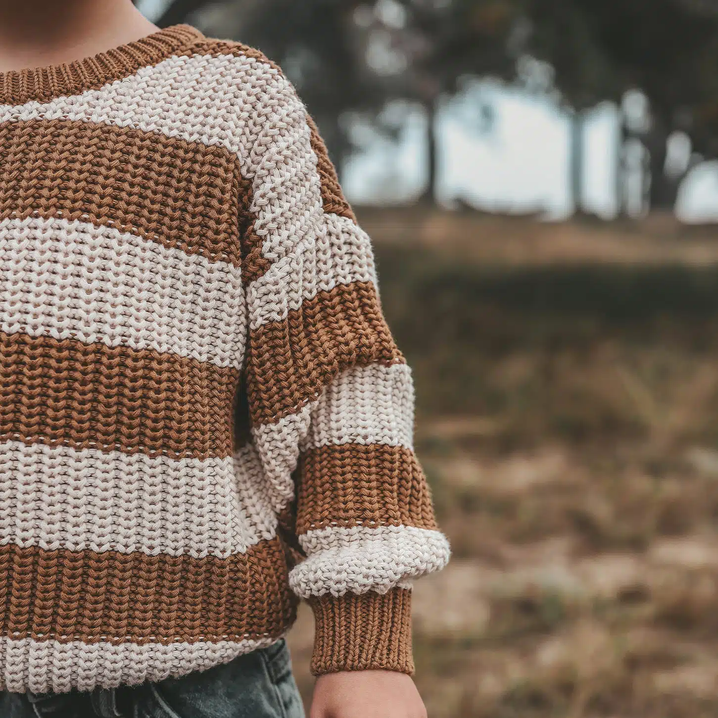 Your Wishes - Stripe Knit - Chunky Sweater