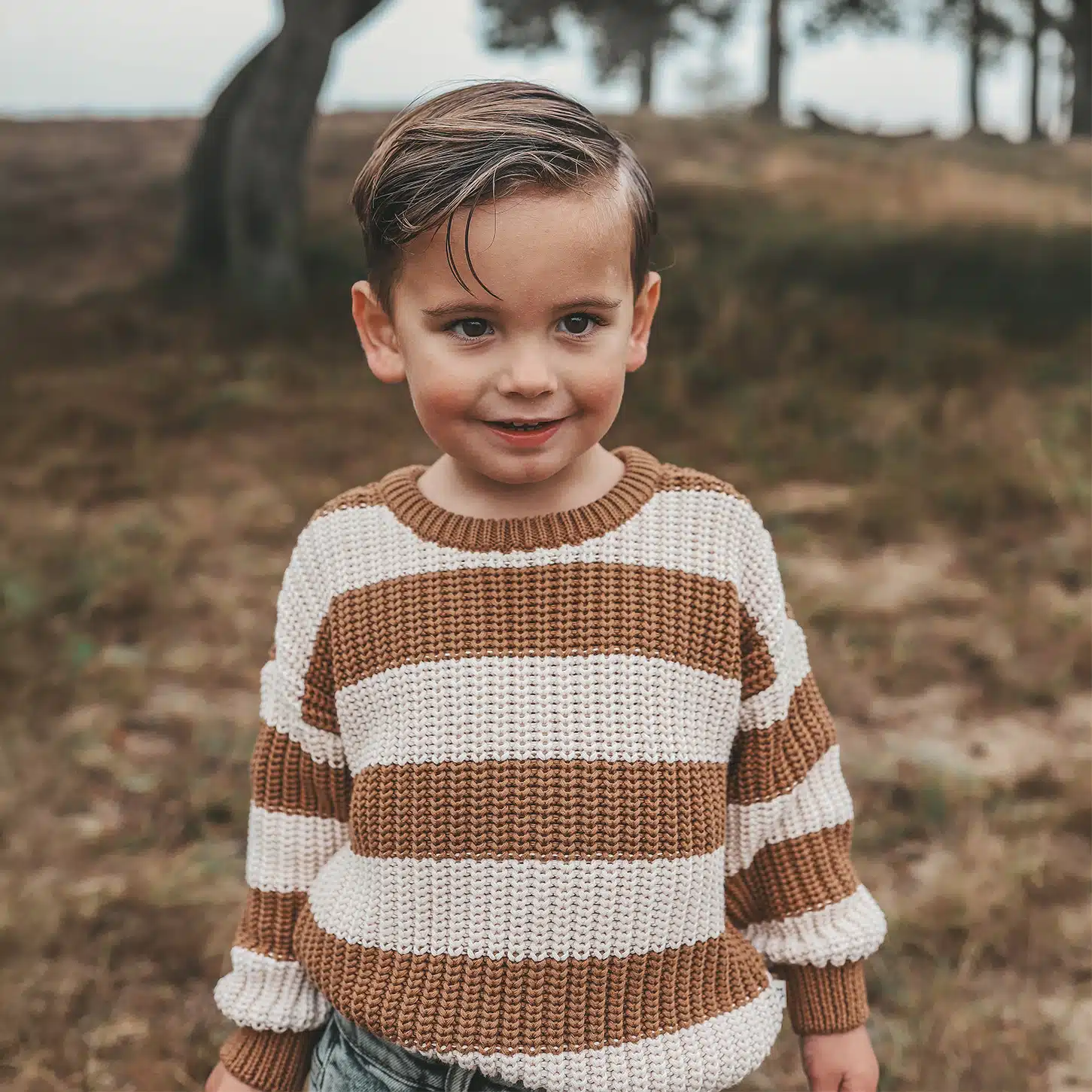 Your Wishes - Stripe Knit - Chunky Sweater