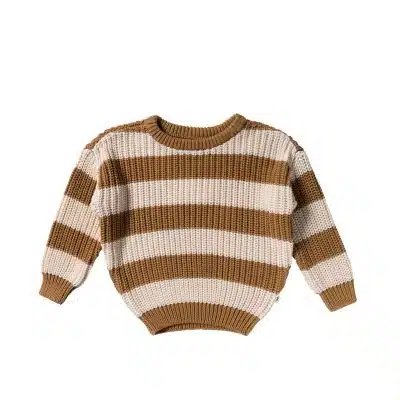 Your Wishes - Stripe Knit - Chunky Sweater