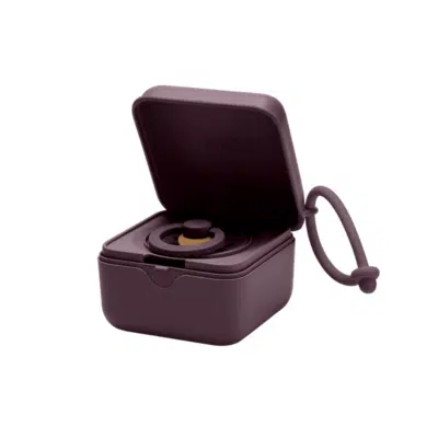 Bibs - Pacifier Box - Plum