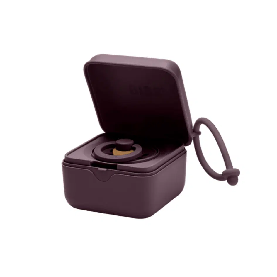 Bibs - Pacifier Box - Plum