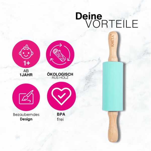Knetä - Silicone Roller - Mint