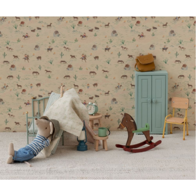 Maileg - Rocking horse - Mouse - Dark brown