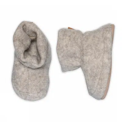 Melton - Wolly textile slipper - Beige Melange