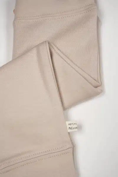 Petit Maison - Jersey Pants with button - Sky - Oatmeal