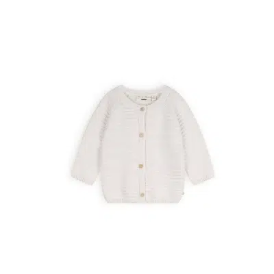 Petit Maison - Knitted Button Up Cardigan - Kiki - Natural White