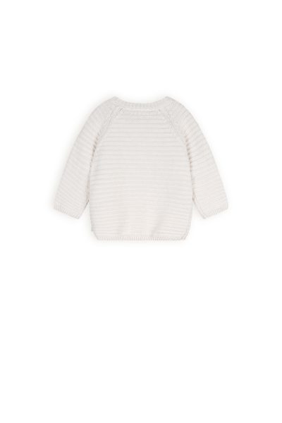 Petit Maison - Knitted Button Up Cardigan - Kiki - Natural White