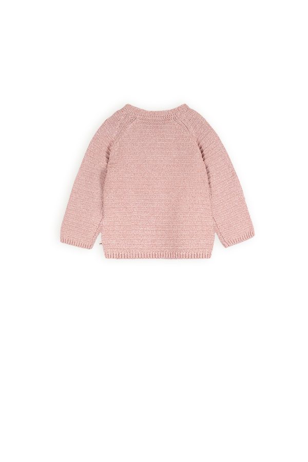 Petit Maison - Knitted Button Up Cardigan - Kiki - Pastel Pink