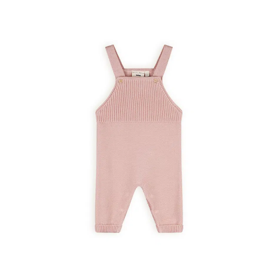 Petit Maison - Knitted Dungaree - Seyo - Pastel Pink