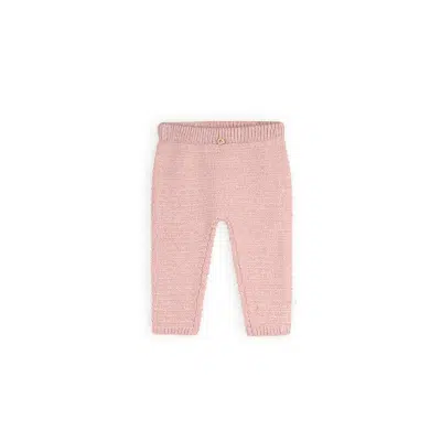 Petit Maison - Knitted Pants - Seol - Pastel Pink