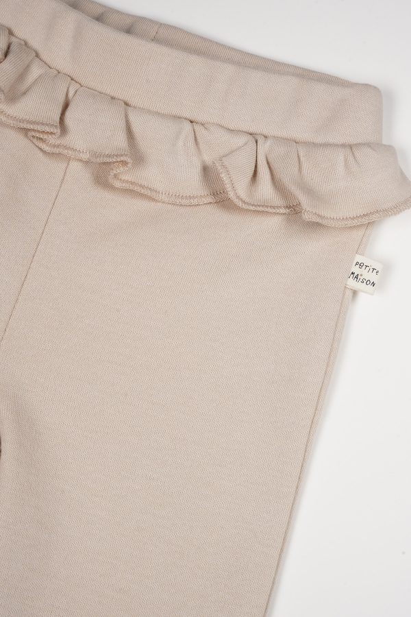Petit Maison - Pants With Ruffle - Skyler - Oatmeal