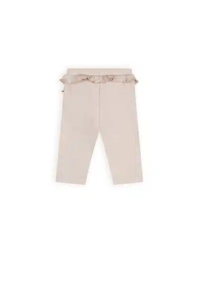Petit Maison - Pants With Ruffle - Skyler - Oatmeal